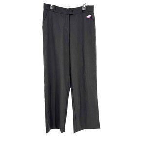 House Of CB London Wide Leg High Waist Dark Gray Pants Size Medium NWOT